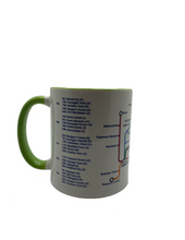 Load image into Gallery viewer, Forest Green Rovers Football Club London Underground style mug (Metro)