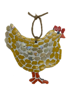 Jane Bolton mosaic hen (JB)