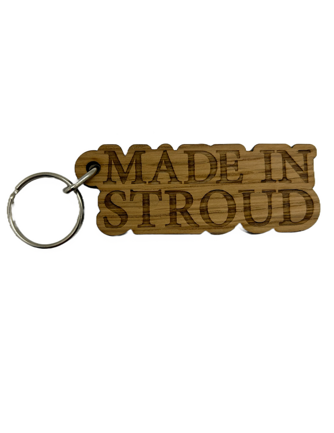 Made in Stroud wooden Keyring