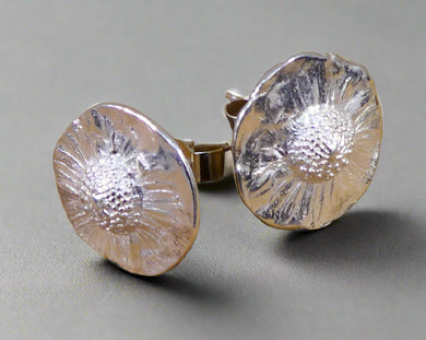Jane Vernon Fine silver daisy stud earrings B49