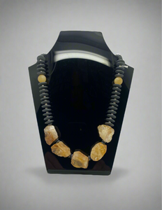 Jean French Citrine and sterling silver necklace (JF64N)