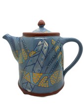 Load image into Gallery viewer, Bridget Williams Pottery large micro blue tea pot