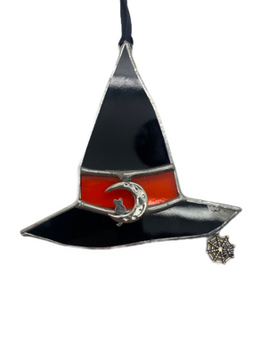 Liz Browning Glass Creations stained glass witches hat