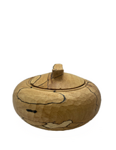 Load image into Gallery viewer, Carpenter’s Woodcraft locking lidded box spalted beech turned on a pole lathe