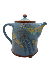 Load image into Gallery viewer, Bridget Williams Pottery large micro blue tea pot (BW15M)