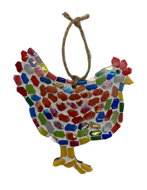 Jane Bolton mosaic hen (JB)