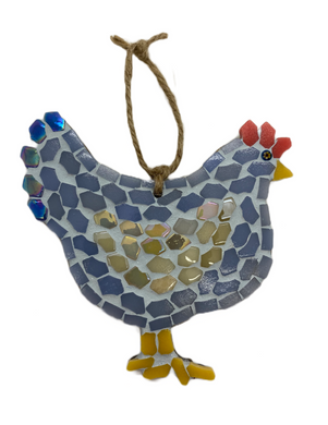 Jane Bolton mosaic hen (JB)