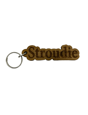 Stroudie wooden Keyring