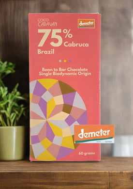 Coco Caravan 75% Cabruca - Brazil - Bio Dynamic bean to bar chocolate bar 60g