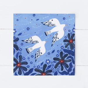 Sian Summerhayes "Doves Flying" Greetings card