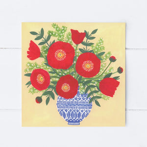 Sian Summerhayes "Pretty Poppies" Greetings card