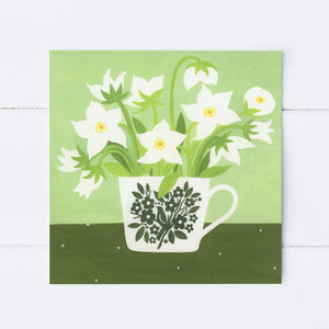 Sian Summerhayes "Winter Hellebores" greetings card