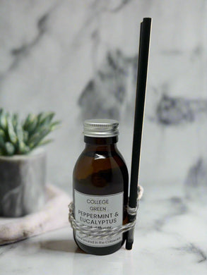College Green Peppermint and Eucalyptus reed diffuser
