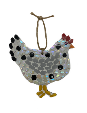 Jane Bolton mosaic hen (JB)