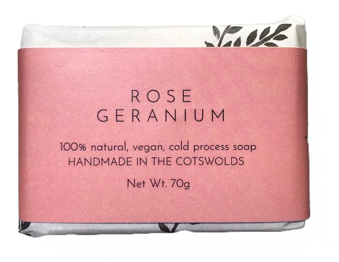 The Lane Natural Skincare Company Rose Geranium soap 70g (thelane)