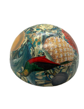 Load image into Gallery viewer, Alex Stewart Carter “Honey eaters and fruit” Decoupage glass bowl