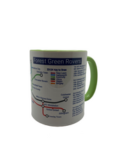 Load image into Gallery viewer, Forest Green Football Club London Underground style mug 