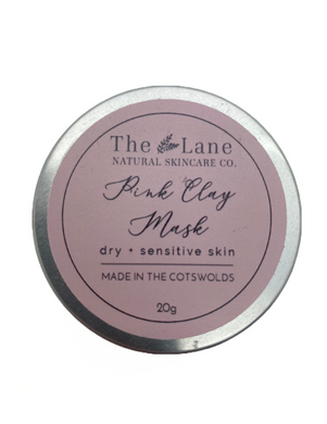 The Lane Natural Skincare Company Pink clay mask 20g tin (The lane)