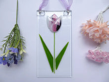 Load image into Gallery viewer, Eva Glass Design Tulip fused glass sun catcher (EGDTUG)