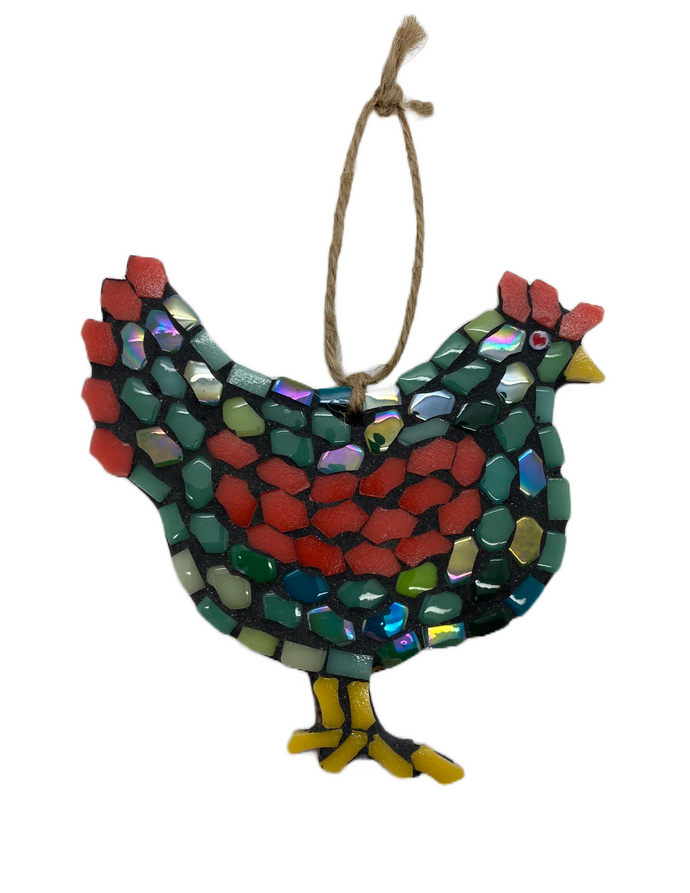 Jane Bolton mosaic hen (JB)