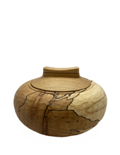 Load image into Gallery viewer, Carpenter’s Woodcraft locking lidded box spalted beech turned on a pole lathe
