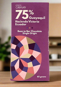 Coco Caravan Guayaquil 75 % bean to bar chocolate bar 60g