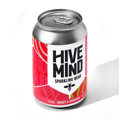Hive Mind Honey and rhubarb mead 330ml 4%ABV