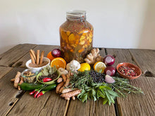 Load image into Gallery viewer, Cotswold Orchard Herbs G and T boost fire cider 350ml