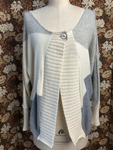 Load image into Gallery viewer, Nimpy Clothing upcycled 100% cashmere boxy cardigan medium front 