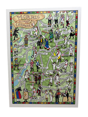 Katie B Morgan “Morris in and around the Cotswolds” greetings card
