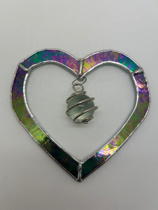 Liz Browning stained glass heart