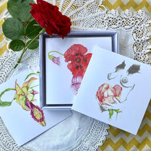 Load image into Gallery viewer, Karen Green Art Botanical Wombs greetings cards collection