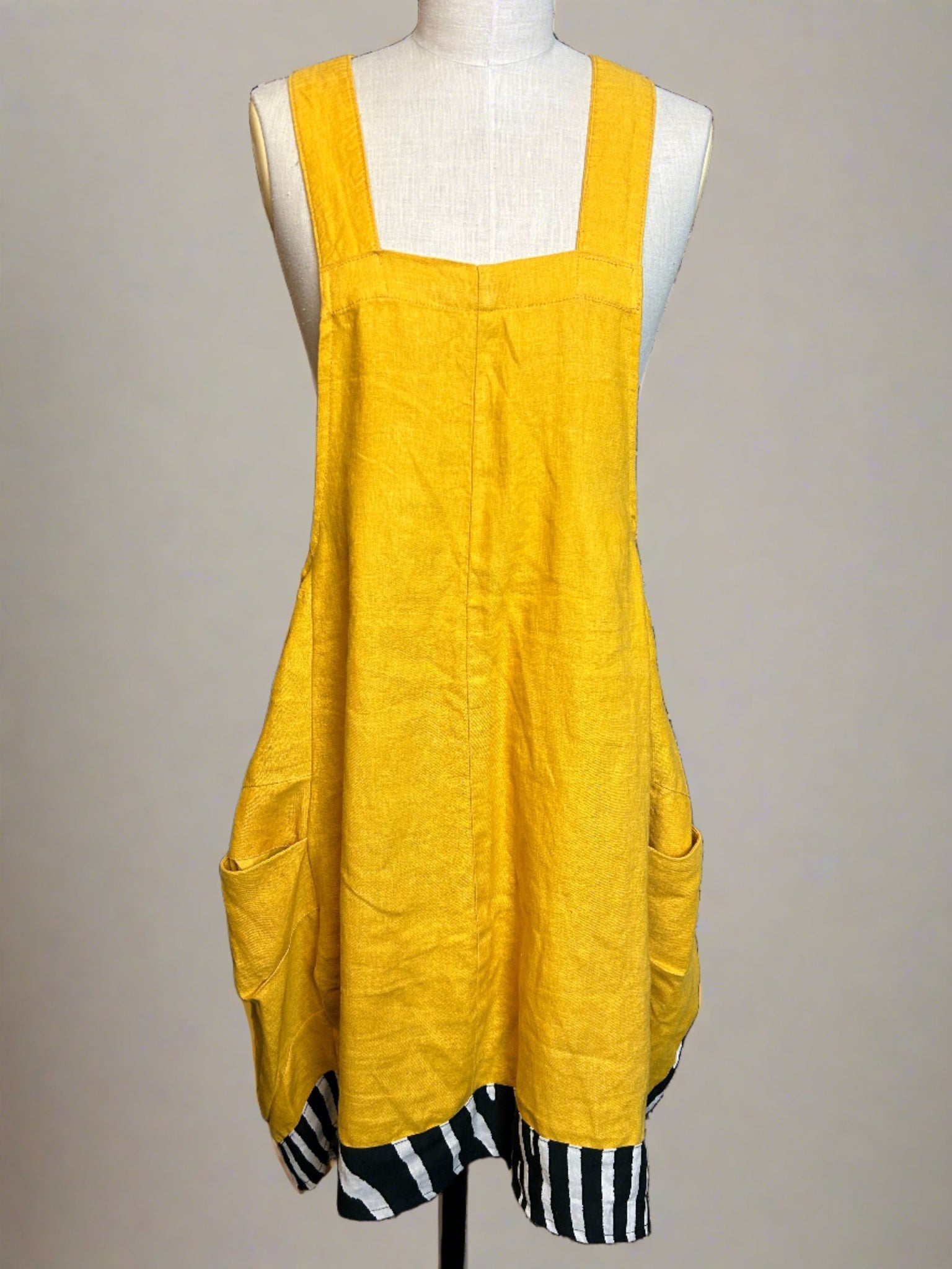 Yellow dungaree dress hotsell