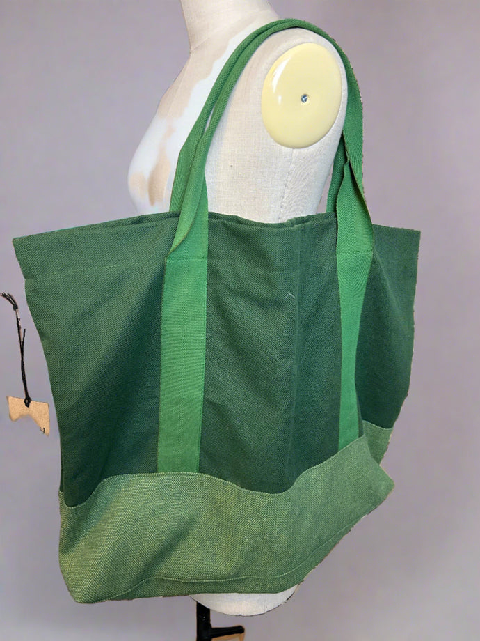 Nimpy Clothing upcycled fabric tote bag