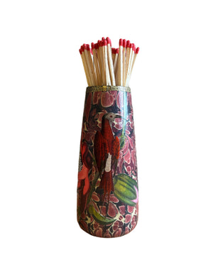 Alex Stuart Carter decoupage match pot with matches