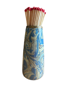 Alex Stewart Carter decoupage match pot with matches