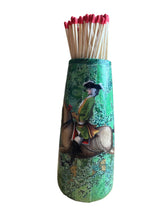 Load image into Gallery viewer, Alex Stewart Carter decoupage match pot with matches
