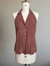 Load image into Gallery viewer, Nimpy Clothing Upcycled 100% silk halter neck top small (Nimpy)