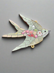 ChinaJack Mosaics small swallow ceramic mosaic wall hanging