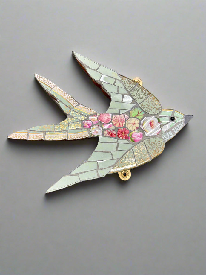 ChinaJack Mosaics small swallow ceramic mosaic wall hanging