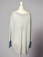 Load image into Gallery viewer, Nimpy Clothing upcycled 100% cashmere cloud white boxy jumper medium