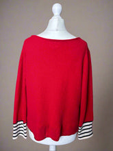 Load image into Gallery viewer, Nimpy Clothing upcycled 100% cashmere scarlet cardigan medium