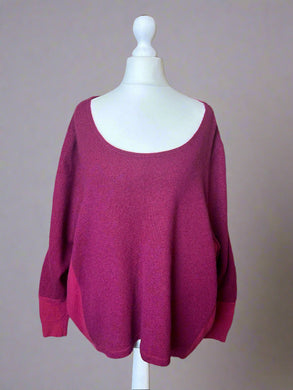 Nimpy Clothing upcycled 100% cashmere pink boxy jumper mediumNimpy Clothing upcycled 100% cashmere pink boxy jumper medium
