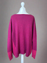 Load image into Gallery viewer, Nimpy Clothing upcycled 100% cashmere pink boxy jumper medium