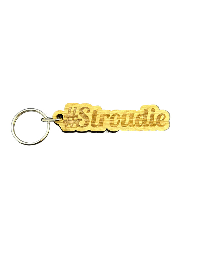 #Stroudie wooden keyring
