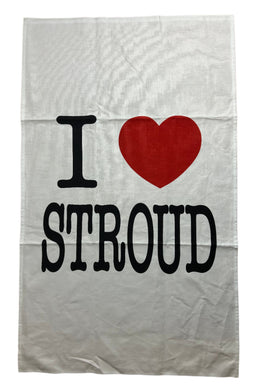 “I ❤️ Stroud” organic cotton tea towel