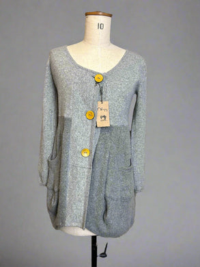 Nimpy Clothing Dabble grey tulip cardigan small