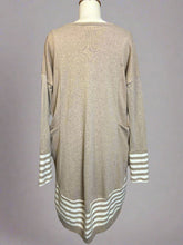 Load image into Gallery viewer, Nimpy Clothing Fudge and stripes big pocket dress medium