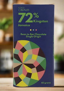 Coco Caravan 72% Kingston, Jamaica bean to bar chocolate bar 60g