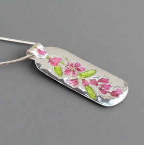 Jane Vernon Fine silver & acrylic pendant (JV E25)